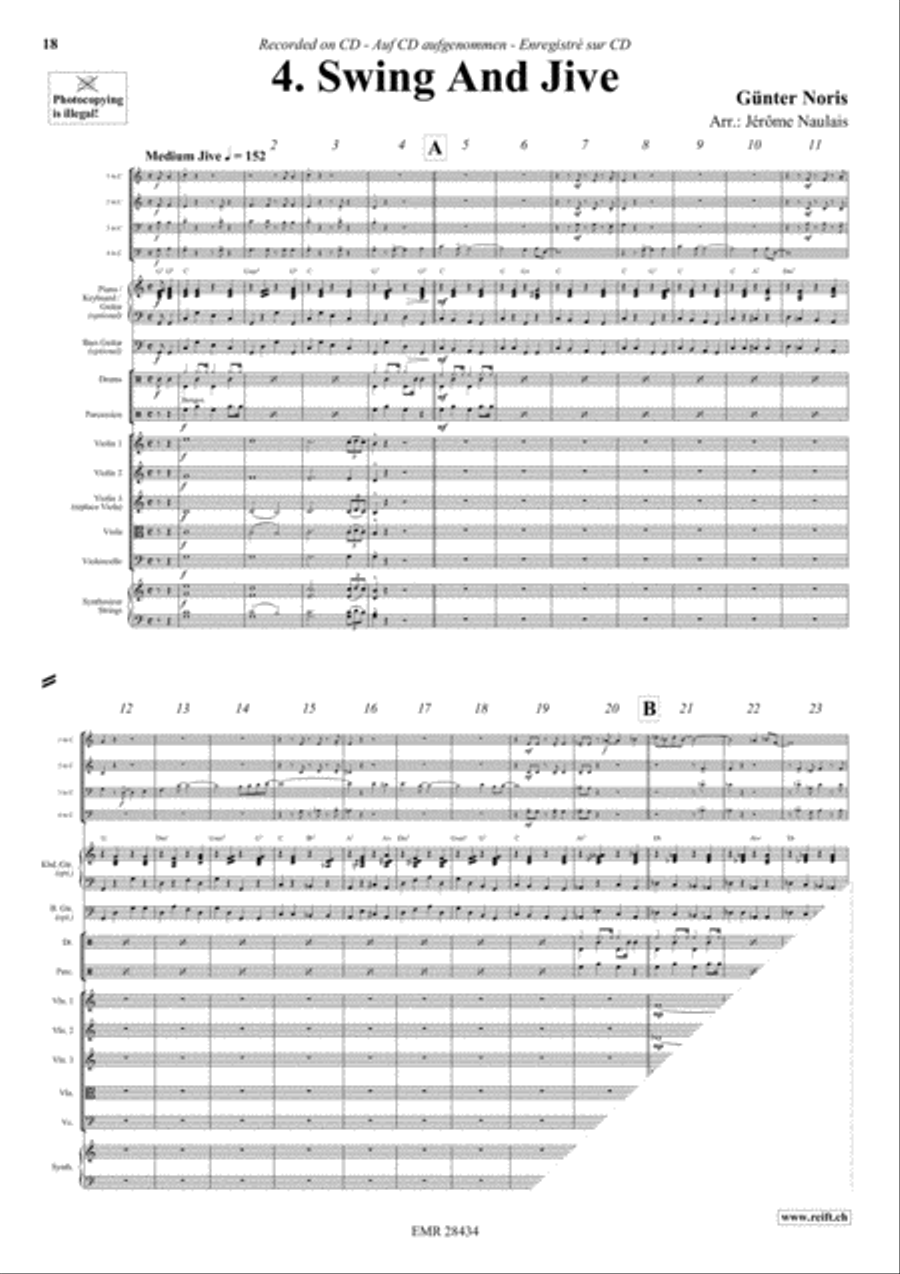 Let's Dance Volume 5 Woodwind Quartet scores gallery preview page 6