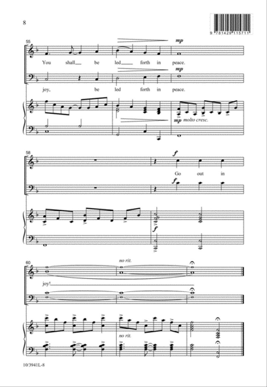 Go Out in Joy 2-Part scores gallery preview page 9