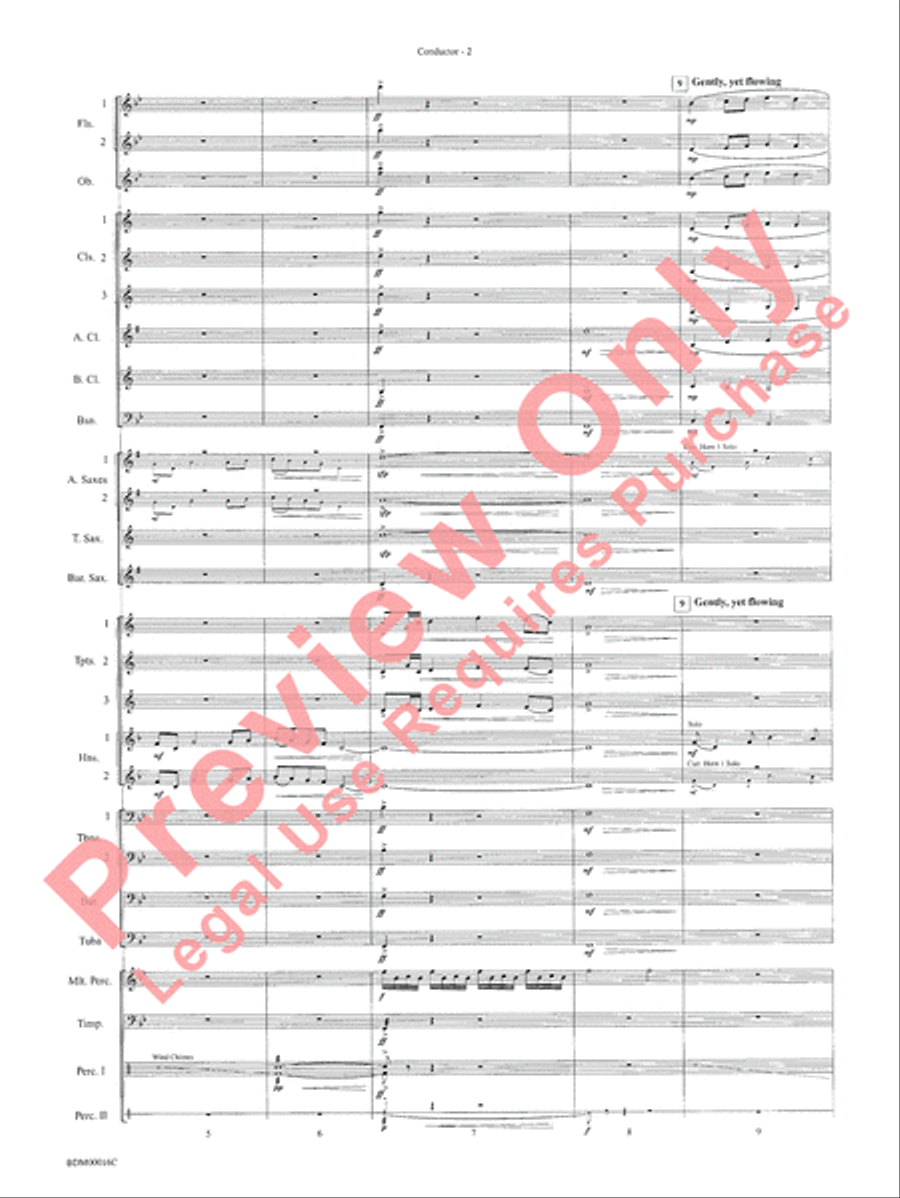 To Challenge the Sky and Heavens Above Concert Band scores gallery preview page 5