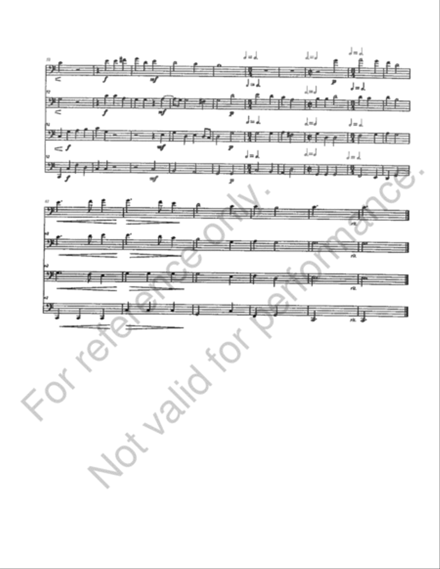 Two English Madrigals Of The Renaissance Trombone Quartet scores gallery preview page 6