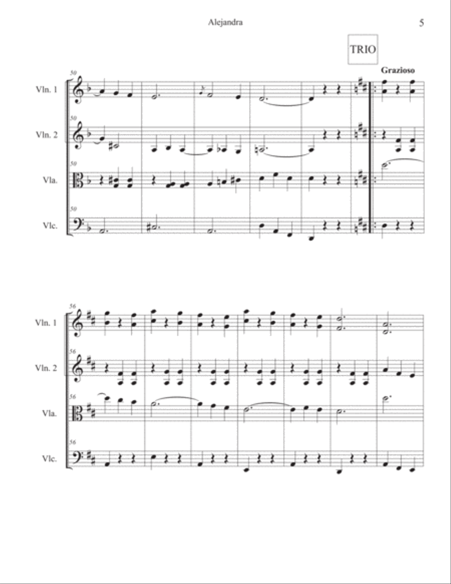 Alejandra Waltz String Orchestra scores gallery preview page 5