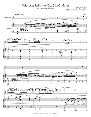 Chopin - Polonaise Brillante Op. 3 in C Major for Cello and Piano