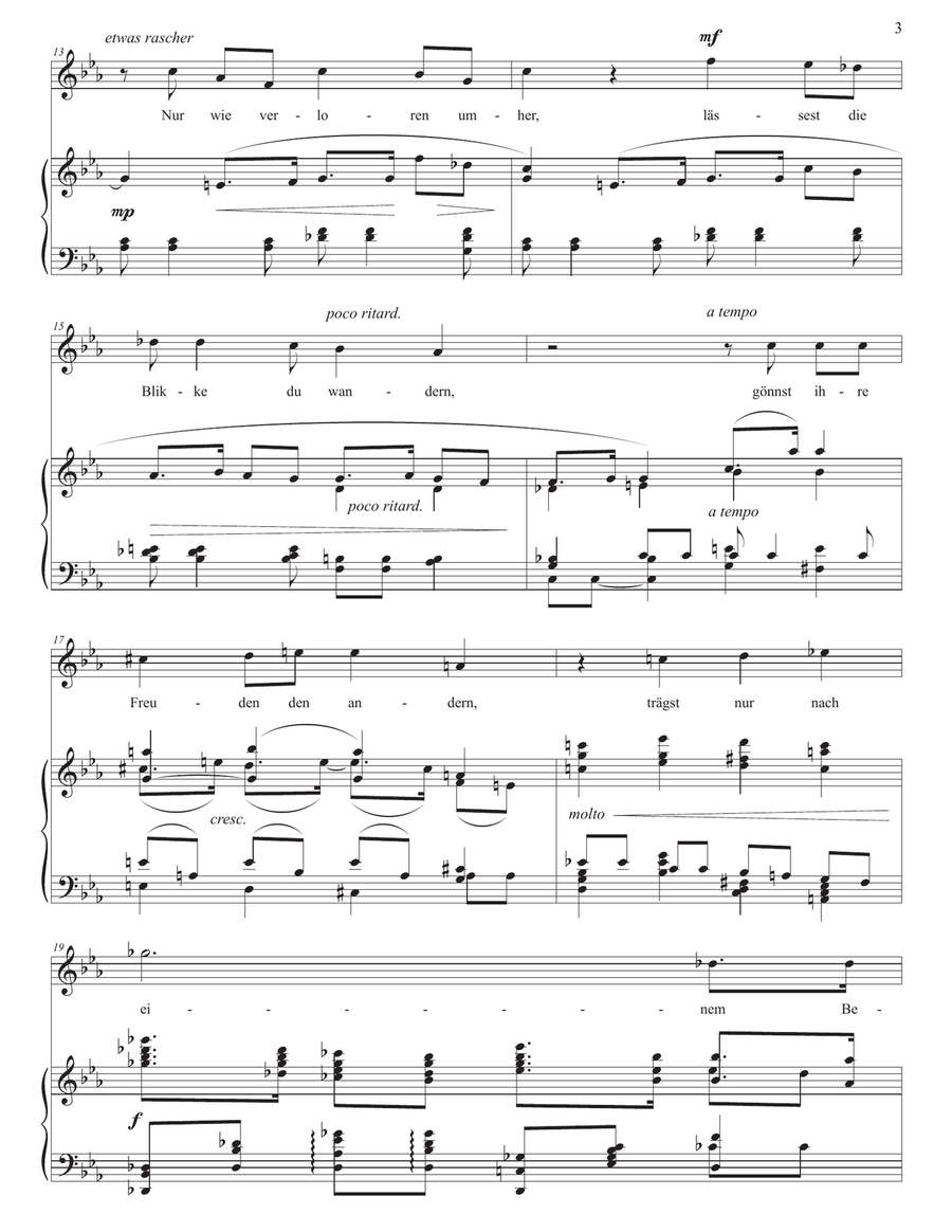 MARX: Hat dich die Liebe berührt (transposed to E-flat major, C major, and B-flat major) Piano, Vocal scores gallery preview page 4