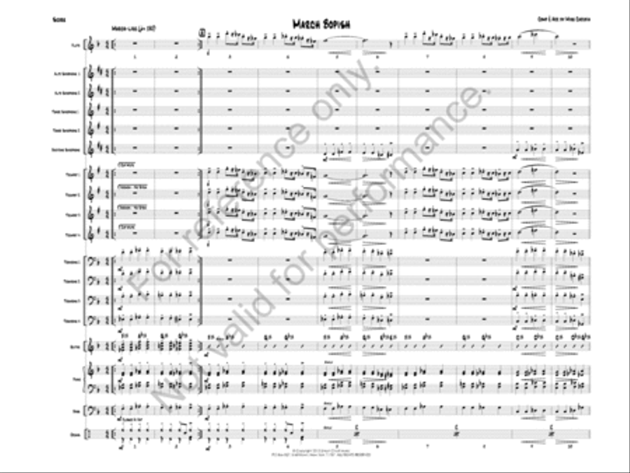 March Bopish Jazz Ensemble scores gallery preview page 3