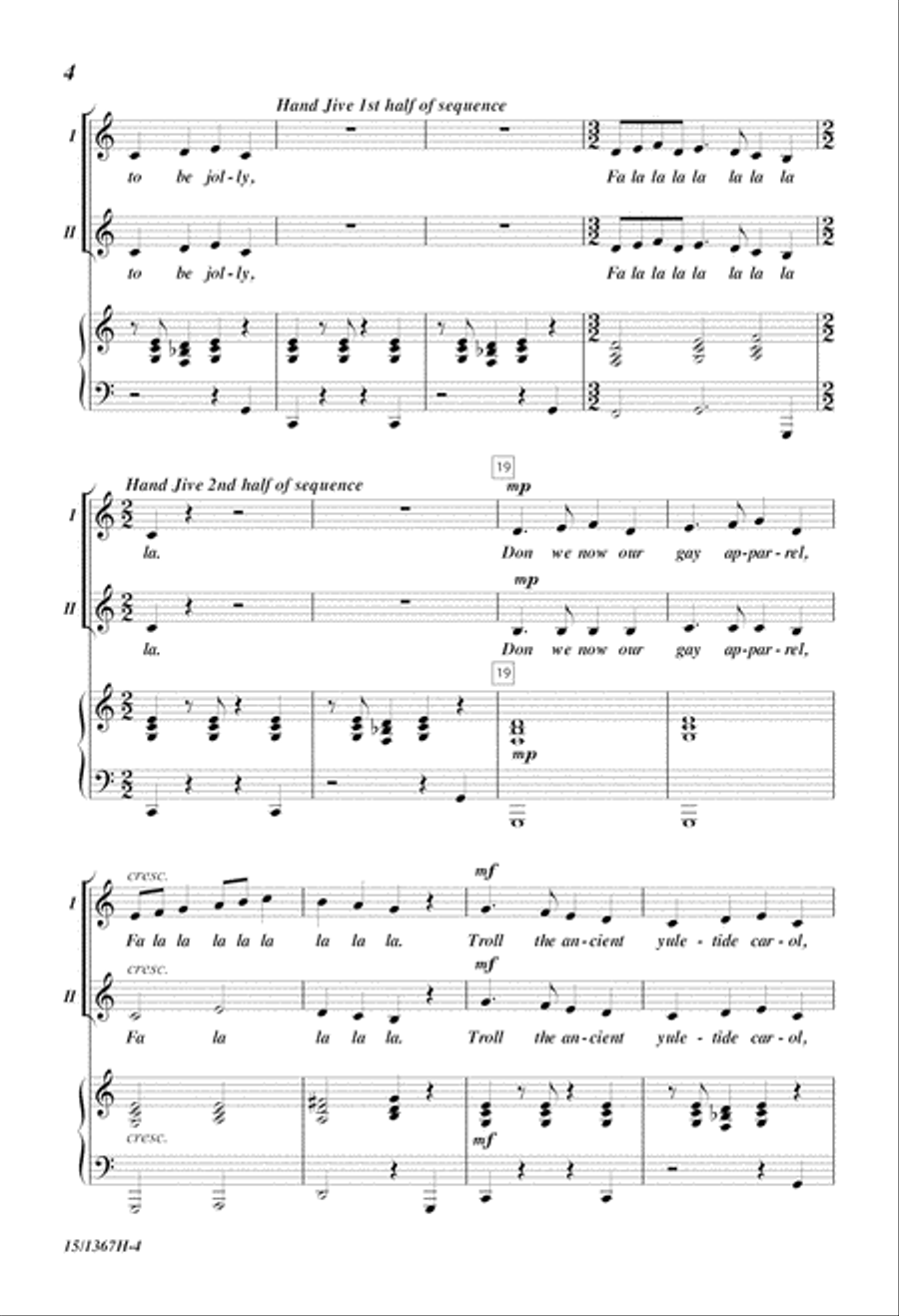 A Holiday Hand Jive A Holiday Hand Jive 2-Part scores gallery preview page 4