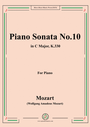 Book cover for Mozart-Piano Sonata No.10 in C Major,K.330