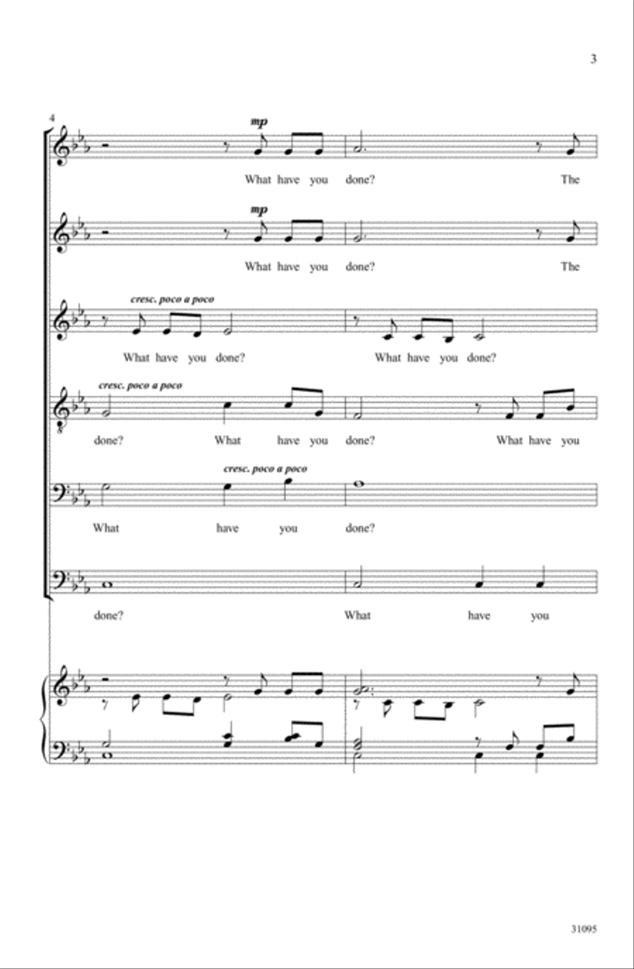 Elegy for Dachau A Cappella scores gallery preview page 2