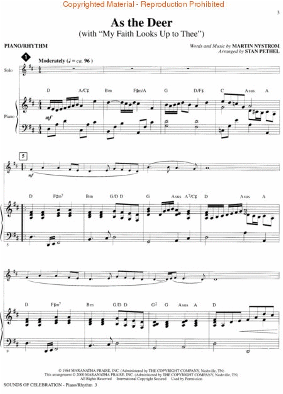 Sounds of Celebration - Piano/Rhythm Piano Solo scores gallery preview page 3