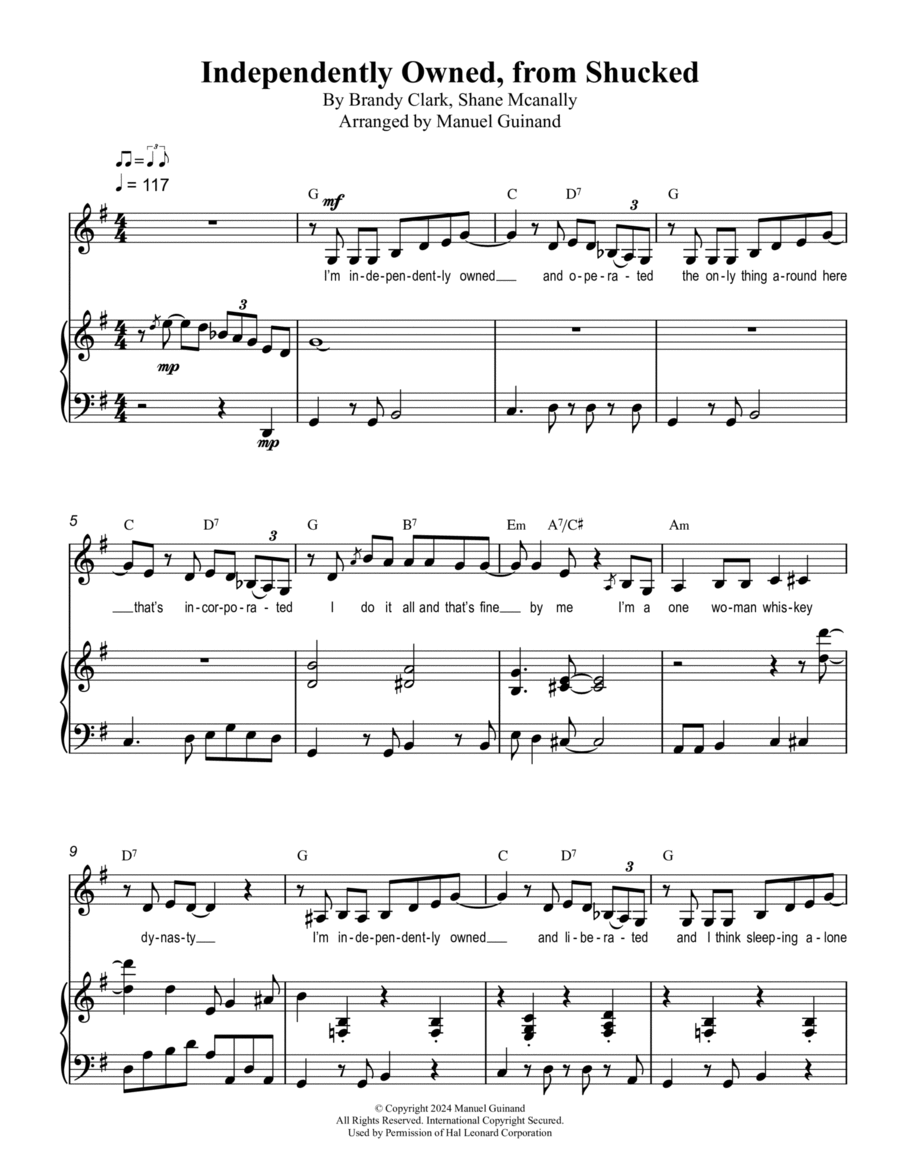 Independently Owned Voice scores gallery preview page 1
