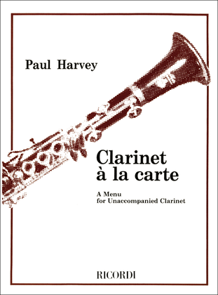 Book cover for Clarinet à la carte