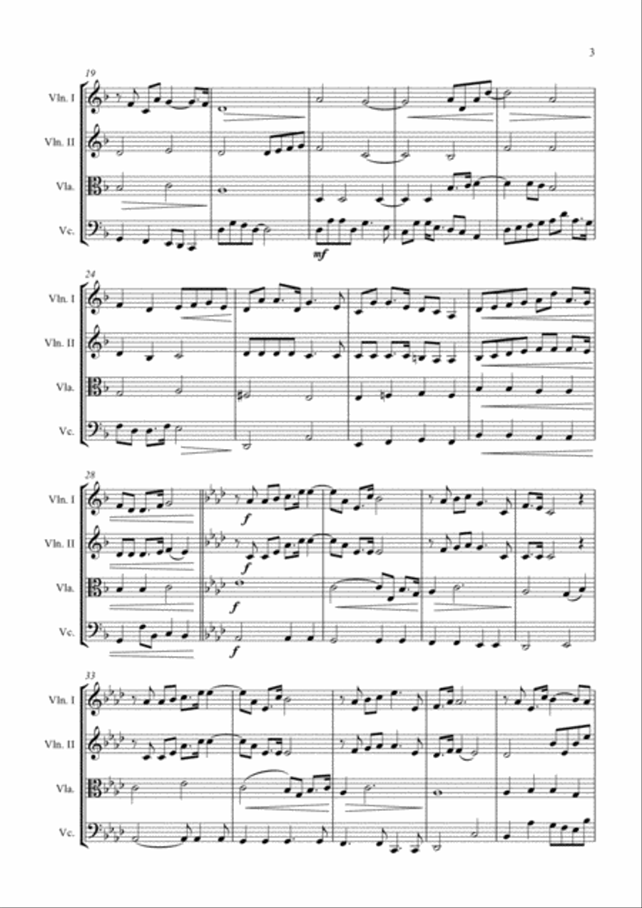 When You Believe (From The Prince Of Egypt) String Quartet scores gallery preview page 3