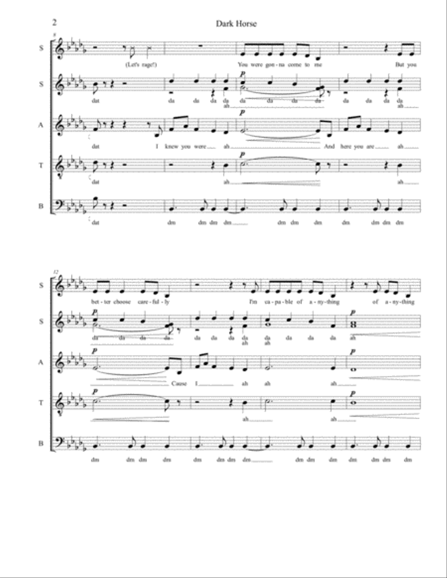 Dark Horse Dark Horse Small Ensemble scores gallery preview page 2