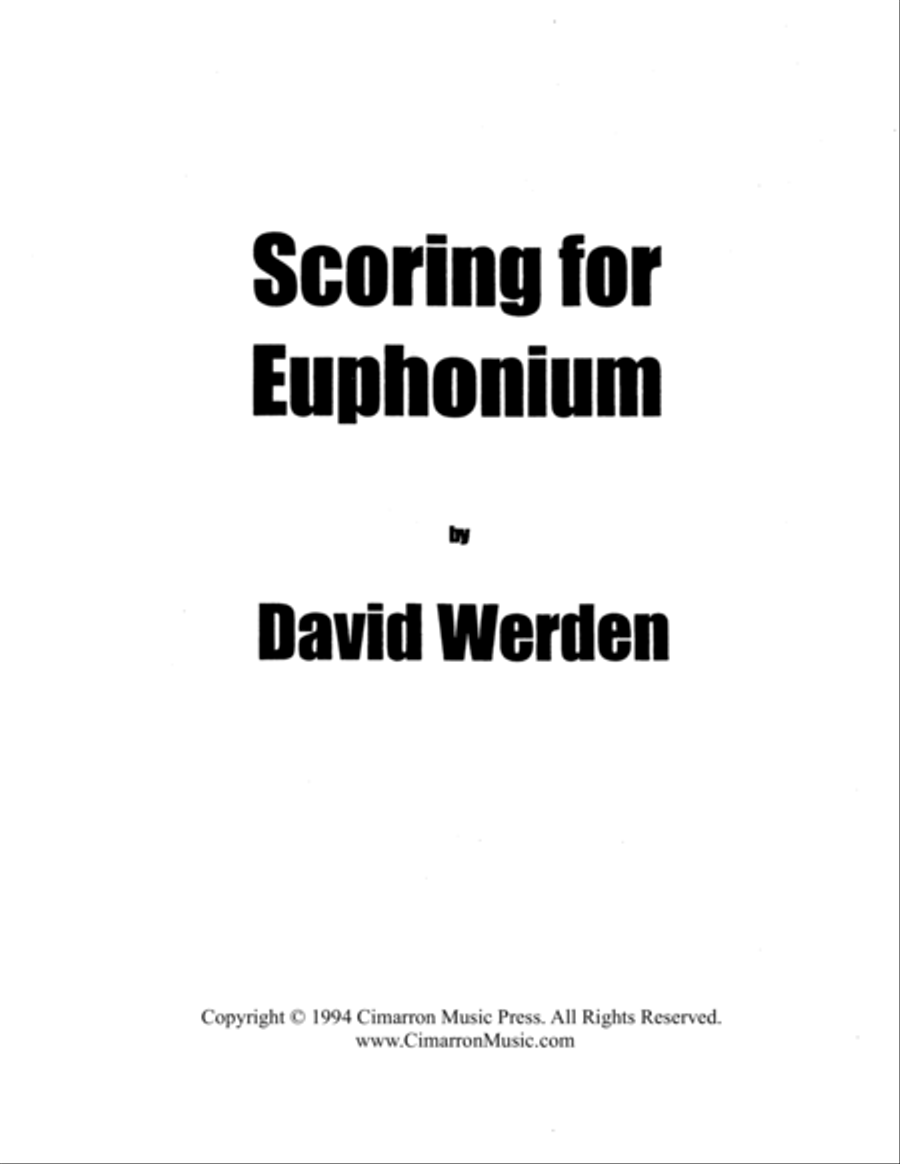 Scoring for Euphonium Euphonium scores gallery preview page 2