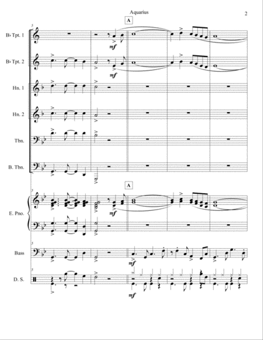 Aquarius Brass Ensemble scores gallery preview page 2