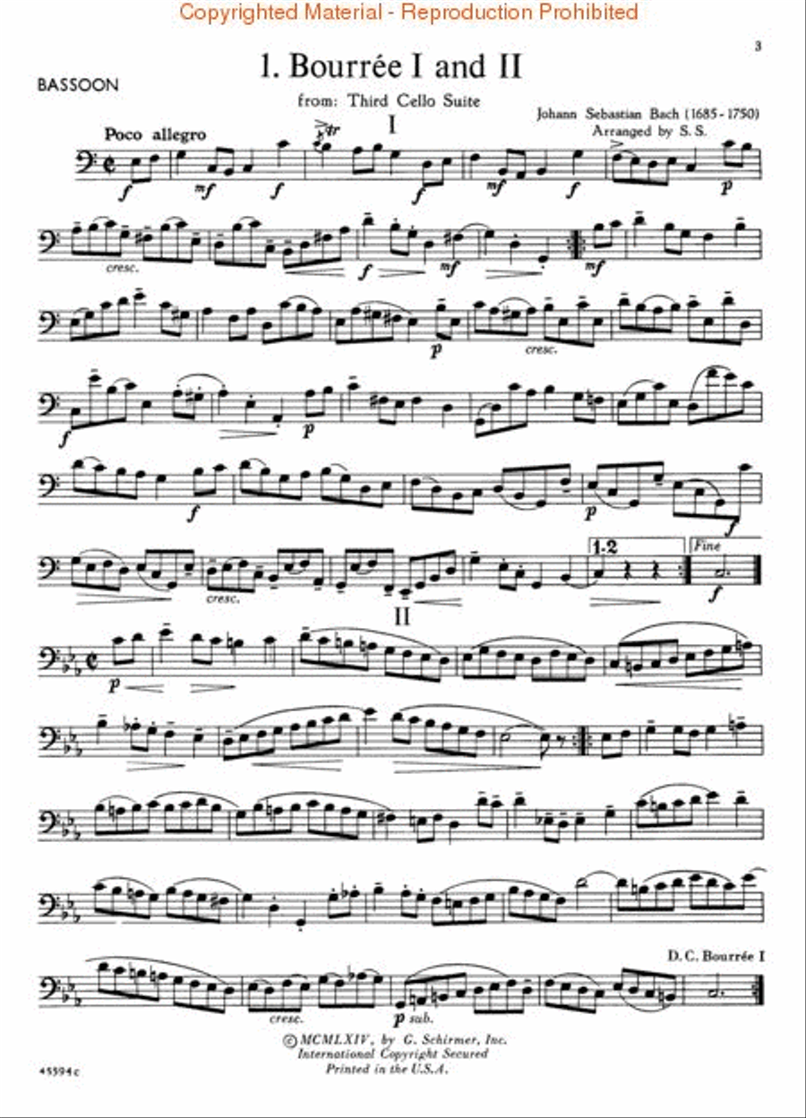 Solos for the Bassoon Player Bassoon Solo scores gallery preview page 3