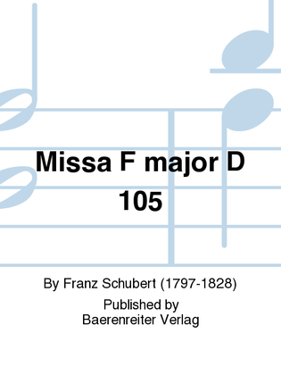 Mass in F major D 105