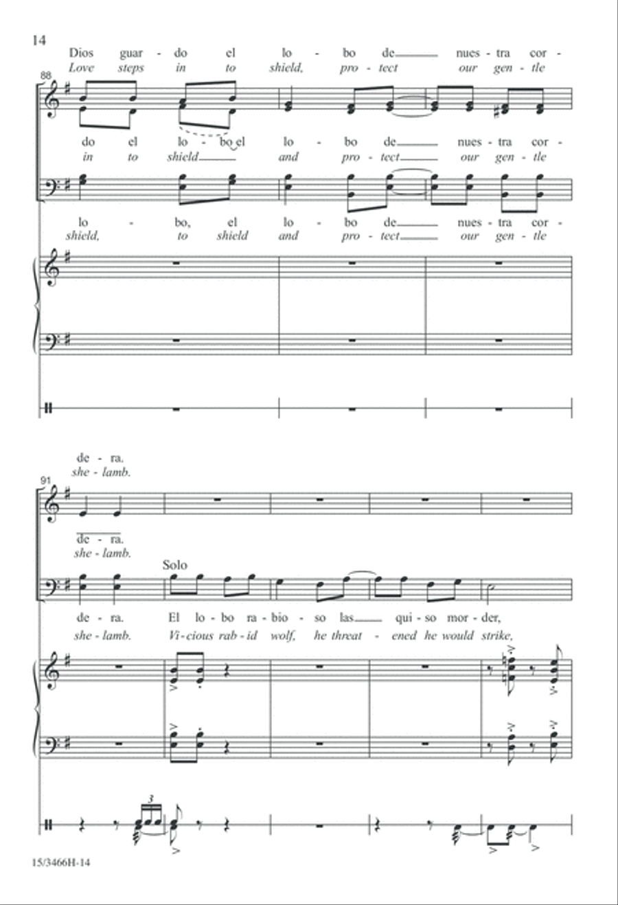 Tres Villancicos Españoles 4-Part scores gallery preview page 14