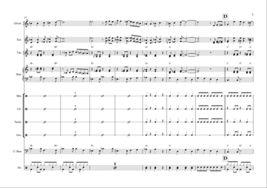Spanish Flea Percussion Ensemble scores gallery preview page 6