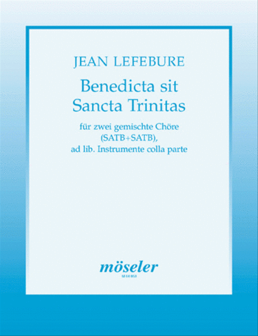 Benedicta sit Sancta Trinitas 4-Part scores gallery preview page 1