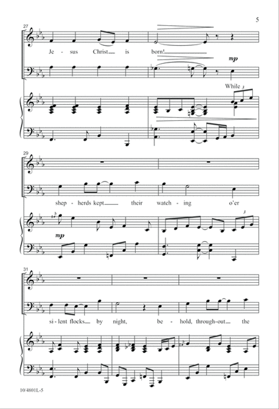 Amen! Tell It on the Mountain! 3-Part scores gallery preview page 5
