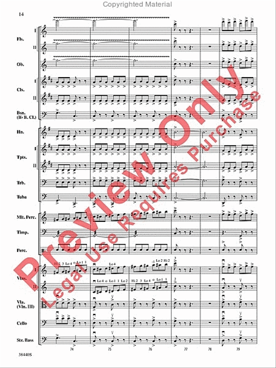 Leroy Anderson's Irish Suite, Part 1 (Themes from) Full Orchestra scores gallery preview page 15