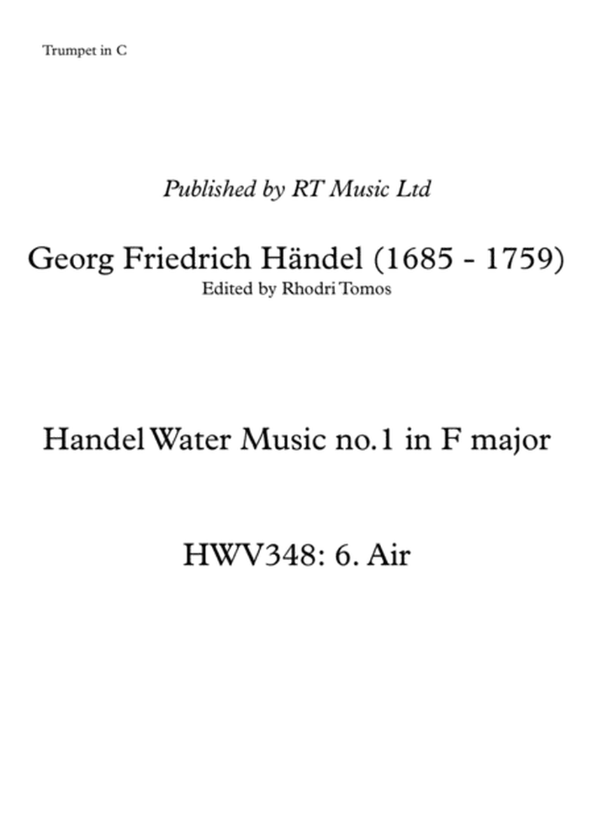 Handel HWV348 no.5 Air - solo parts