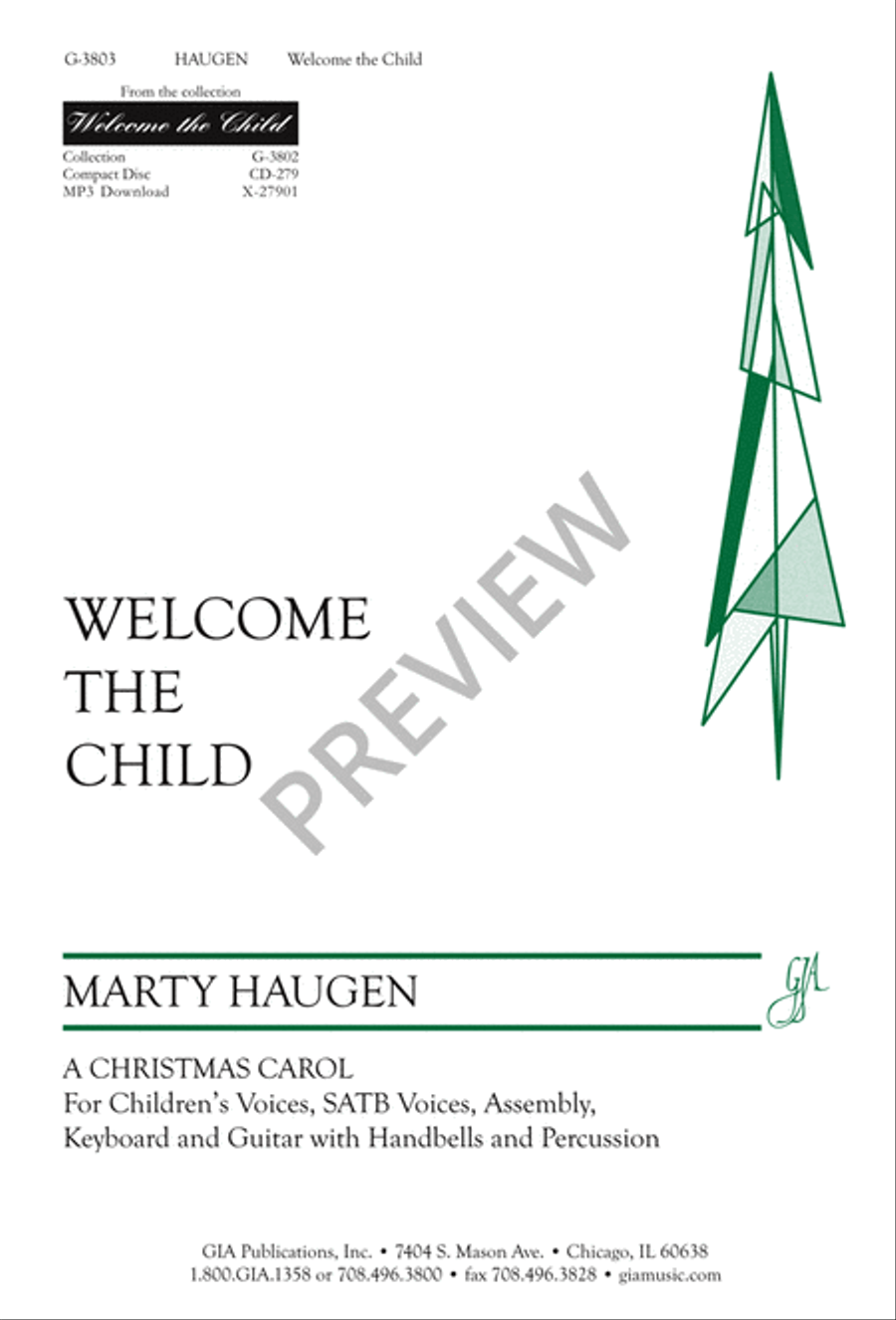 Welcome the Child 4-Part scores gallery preview page 2