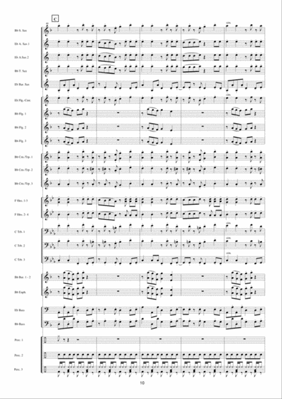 Let's Get Loud Fanfare Band scores gallery preview page 11