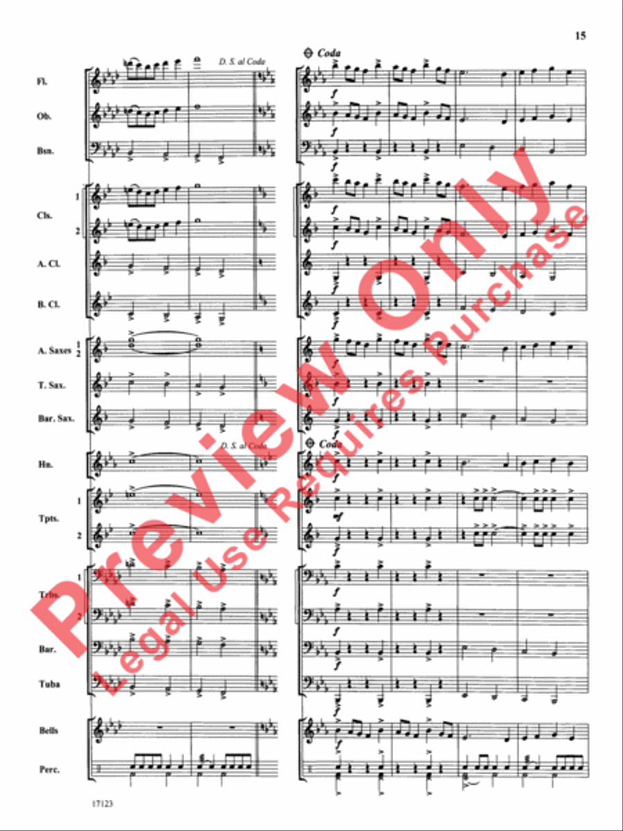 Westbrook March Concert Band scores gallery preview page 16
