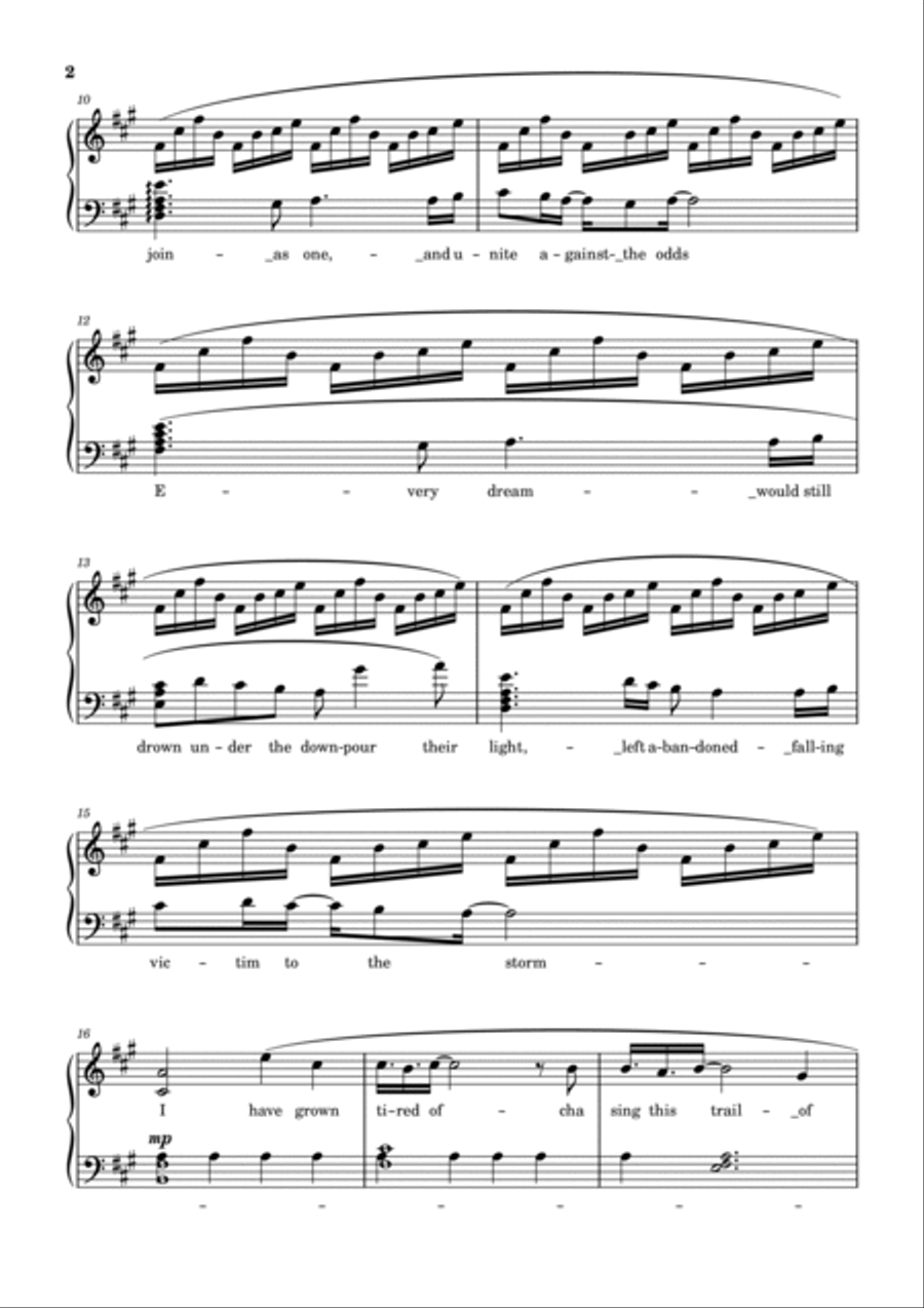 Kabaneri Seagate Ichi Kabaneri Seagate Ichi Piano Solo scores gallery preview page 2