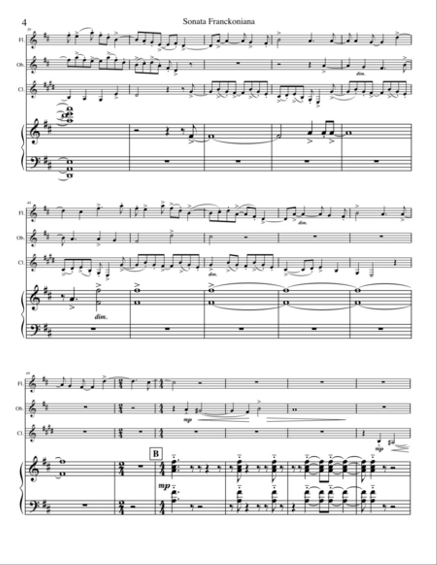 Sonata Franckoniana Small Ensemble scores gallery preview page 6