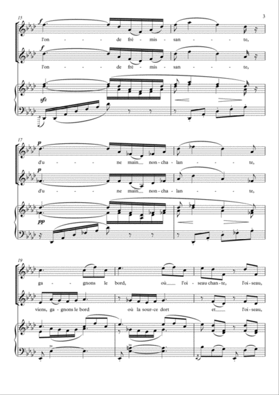 Dôme épais (The Flower Duet) - Lakmé (Ab Major) Vocal Duet scores gallery preview page 4