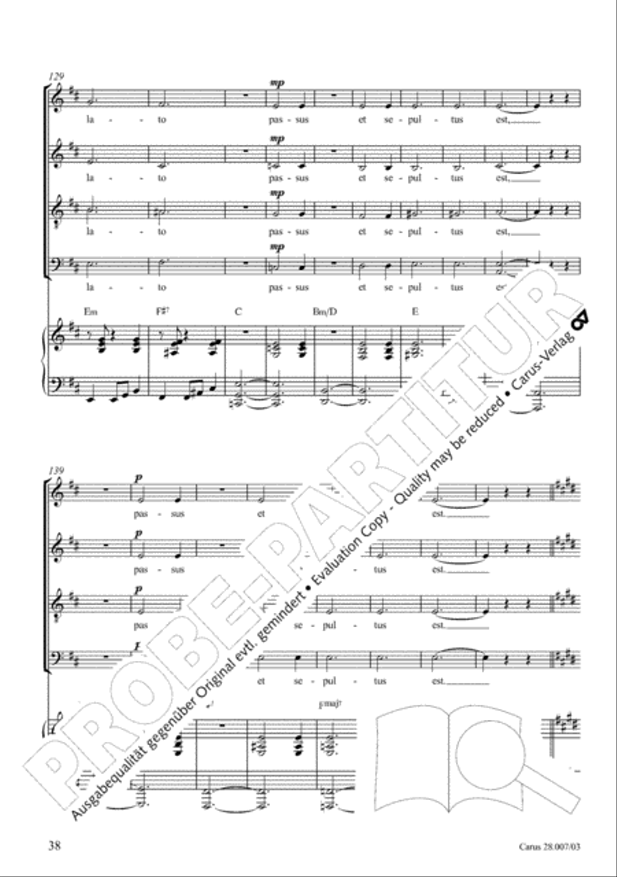 Missa latina 4-Part scores gallery preview page 39