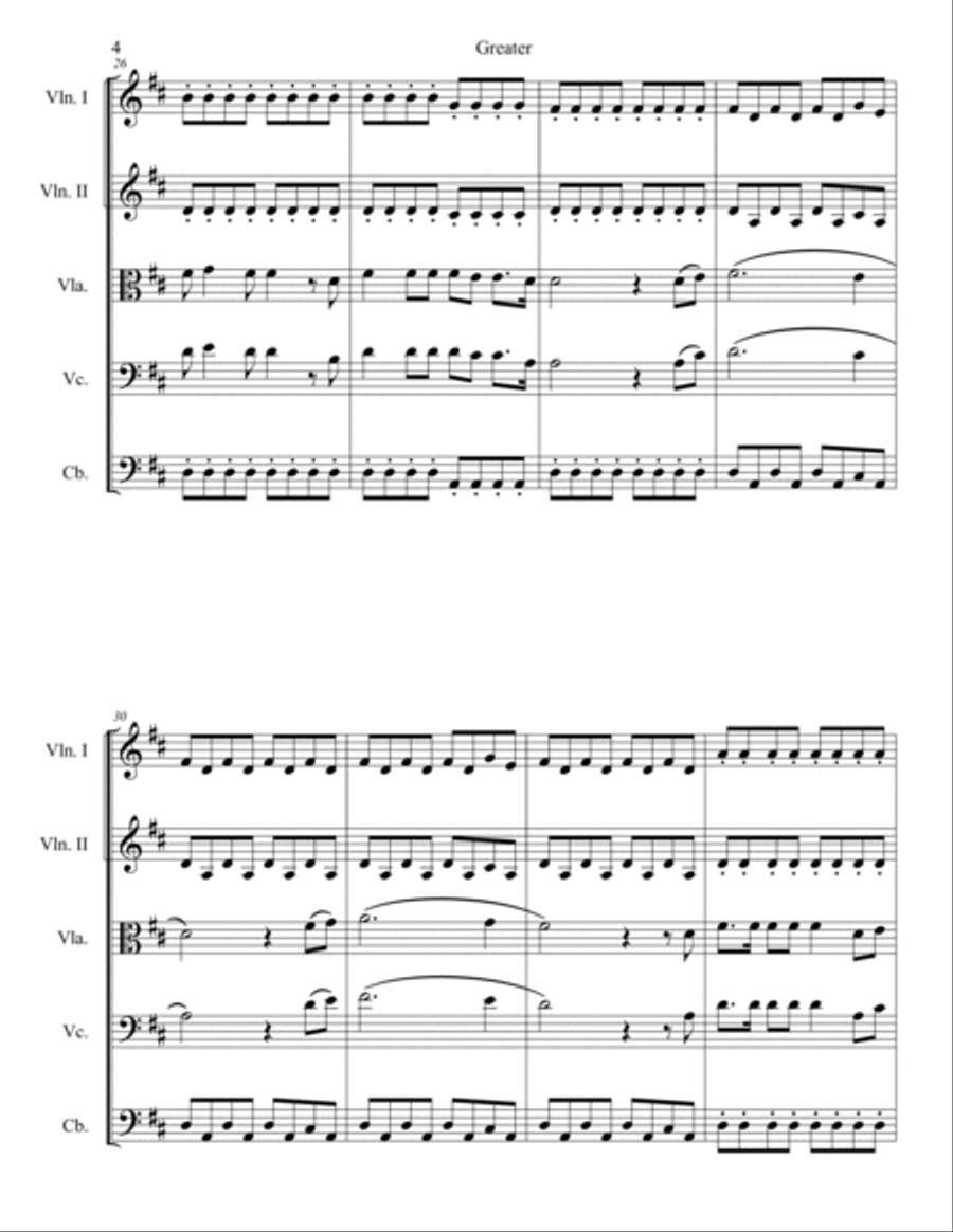 Greater Greater String Quintet scores gallery preview page 6
