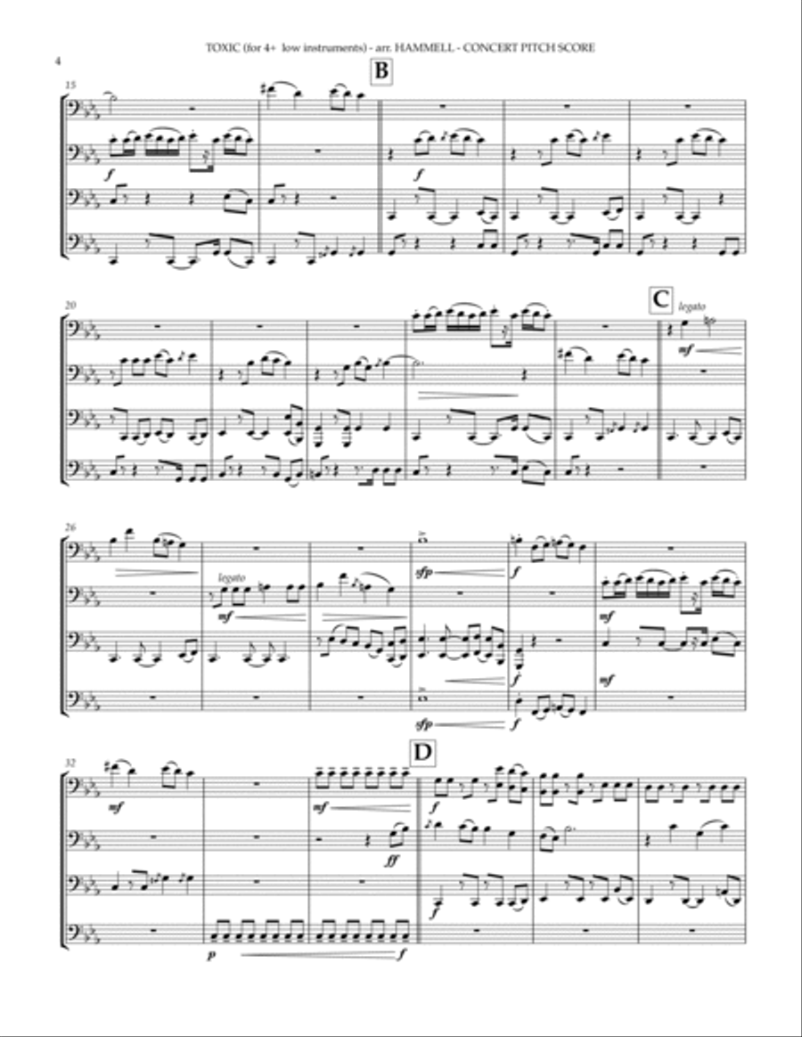 Toxic Large Ensemble scores gallery preview page 6