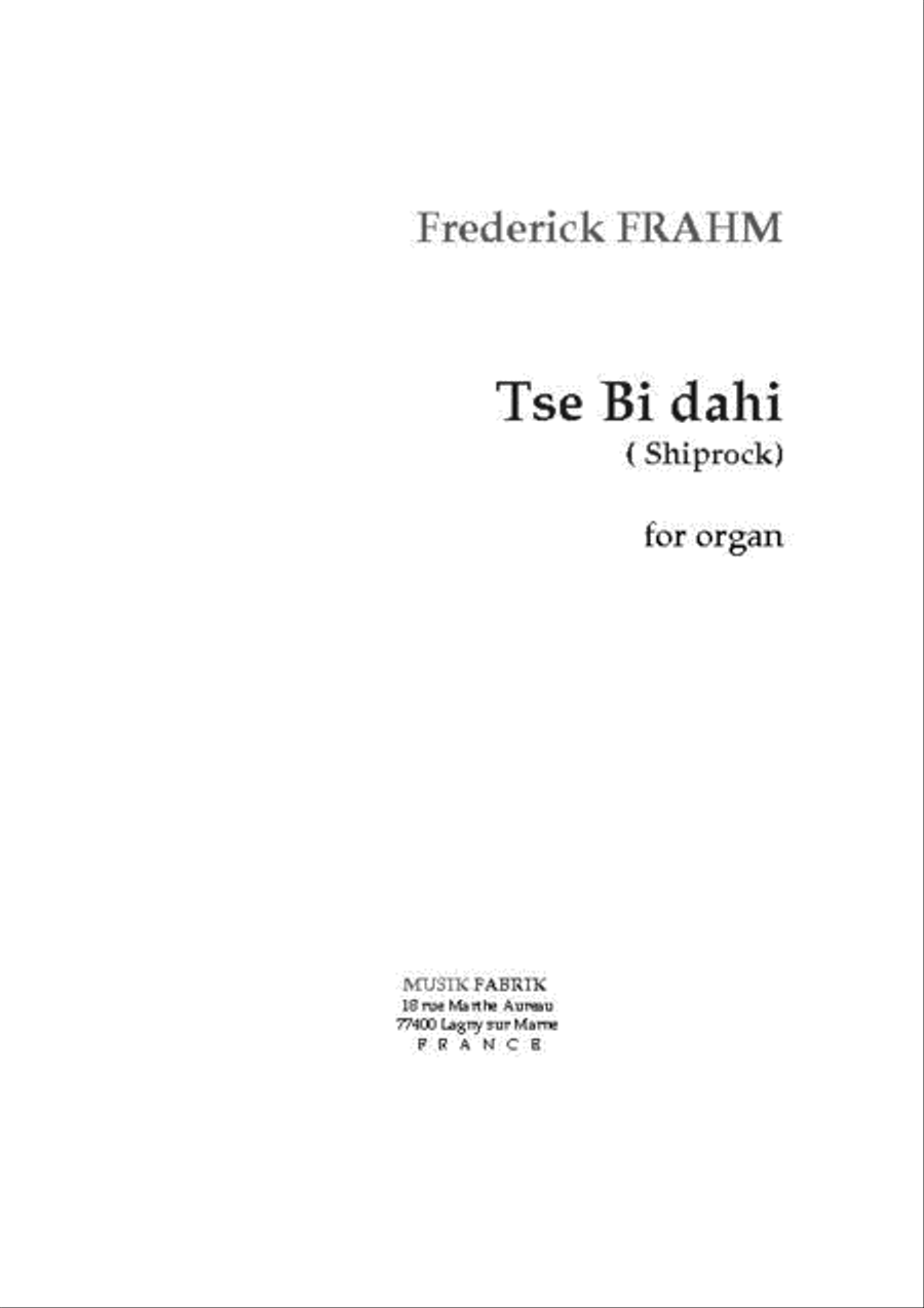Tsi Bi Dahi Organ scores gallery preview page 1