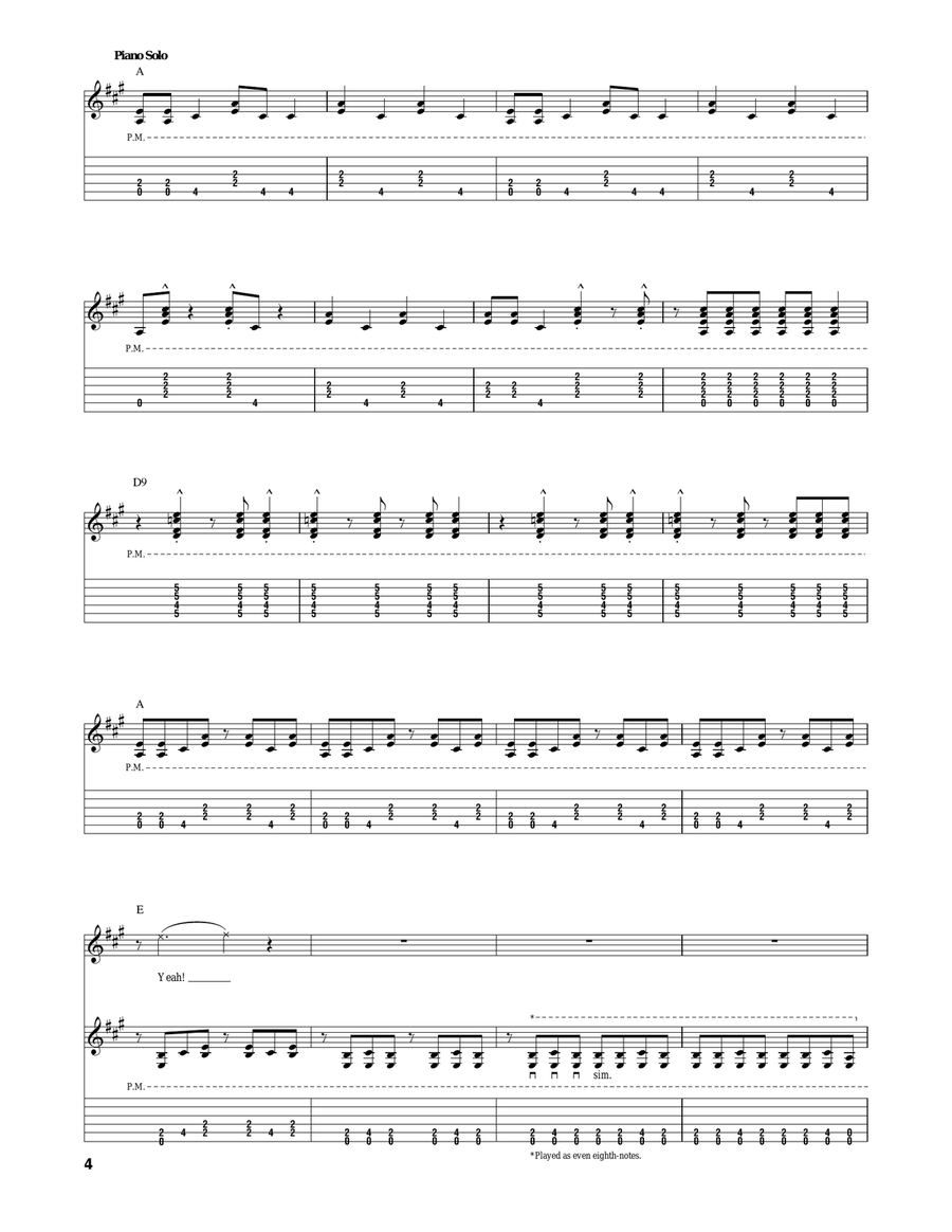 Put Your Cat Clothes On Acoustic Guitar scores gallery preview page 4