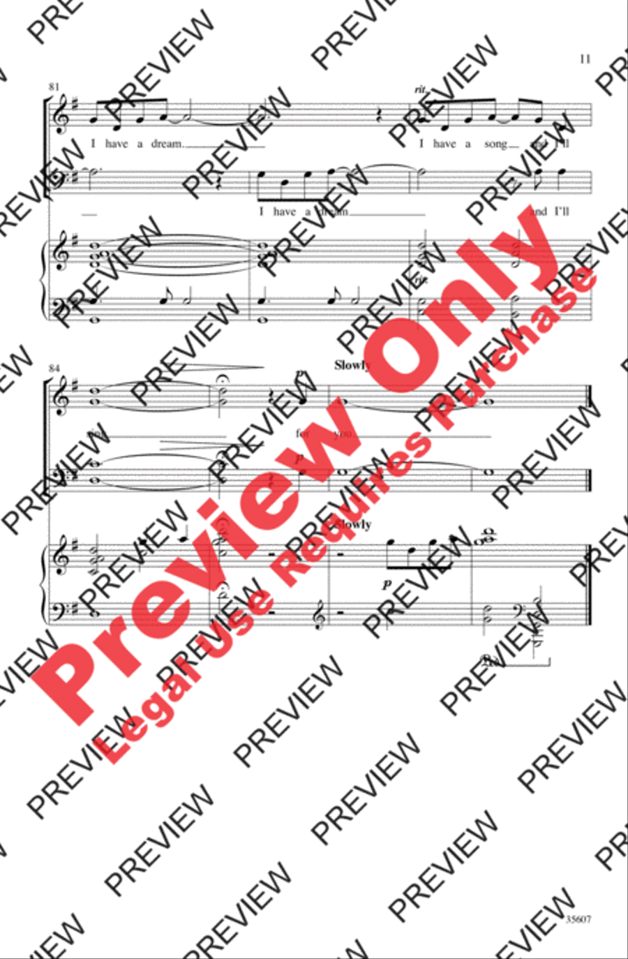 I Have a Voice I Have a Voice 4-Part scores gallery preview page 11