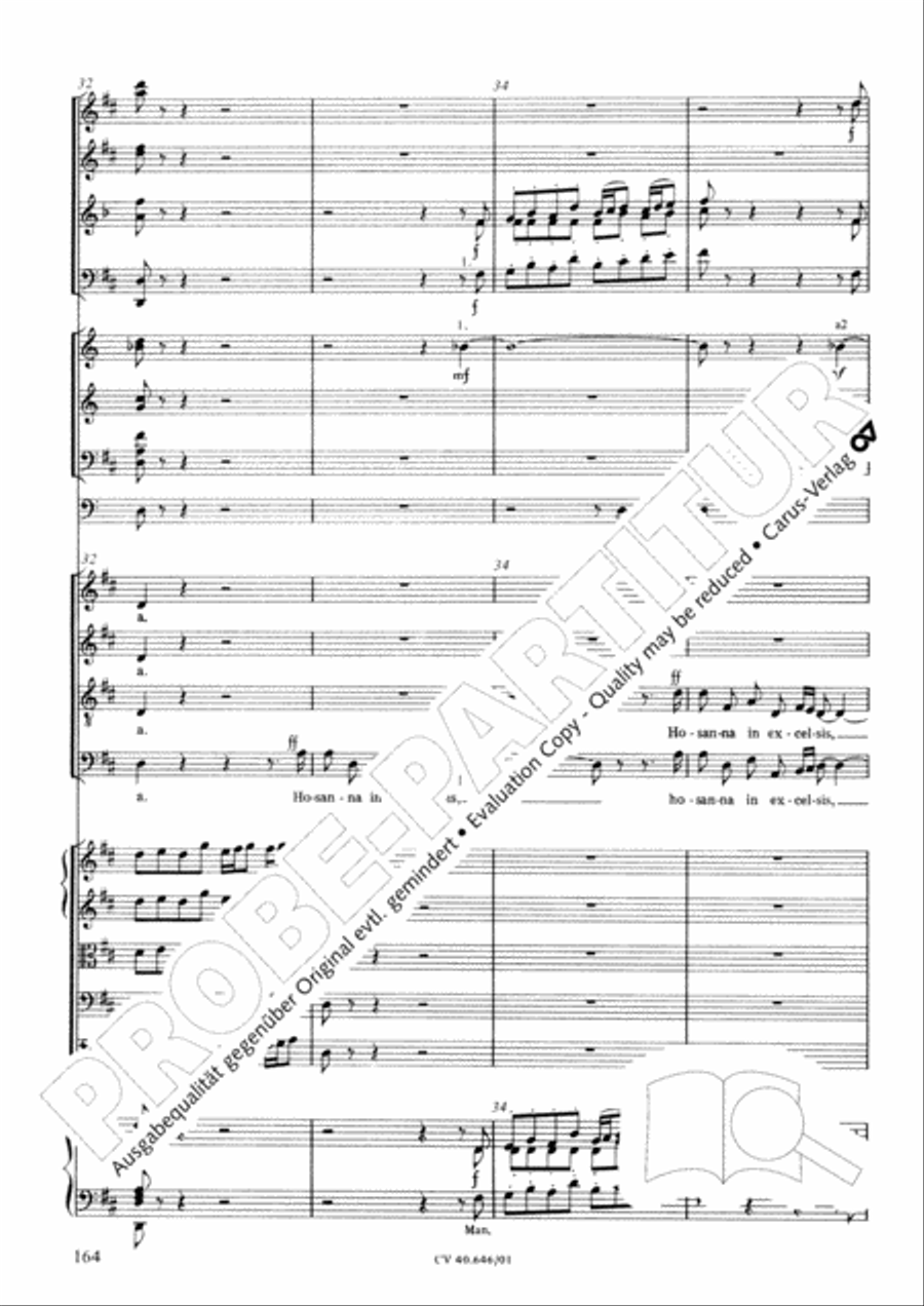 Mass in A Major (2 versions) STB scores gallery preview page 175