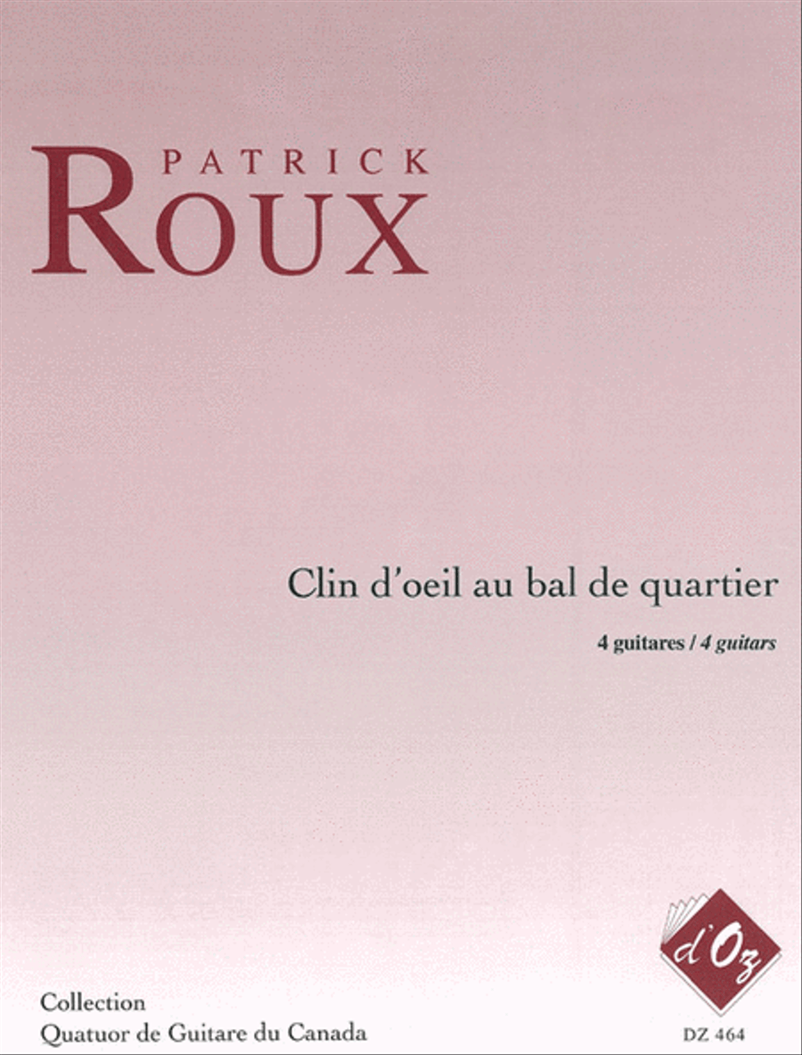 Clin d'oeil au bal de quartier Guitar Ensemble scores gallery preview page 1