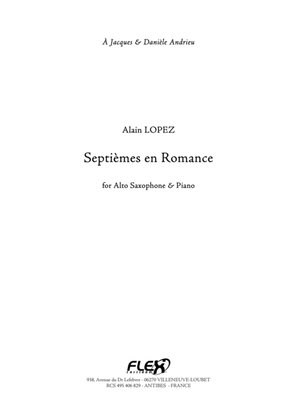 Book cover for Septiemes en Romance