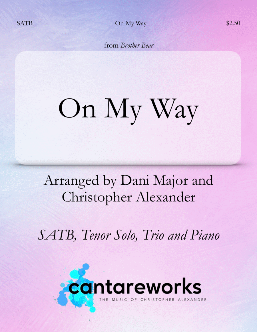 On My Way 4-Part scores gallery preview page 1