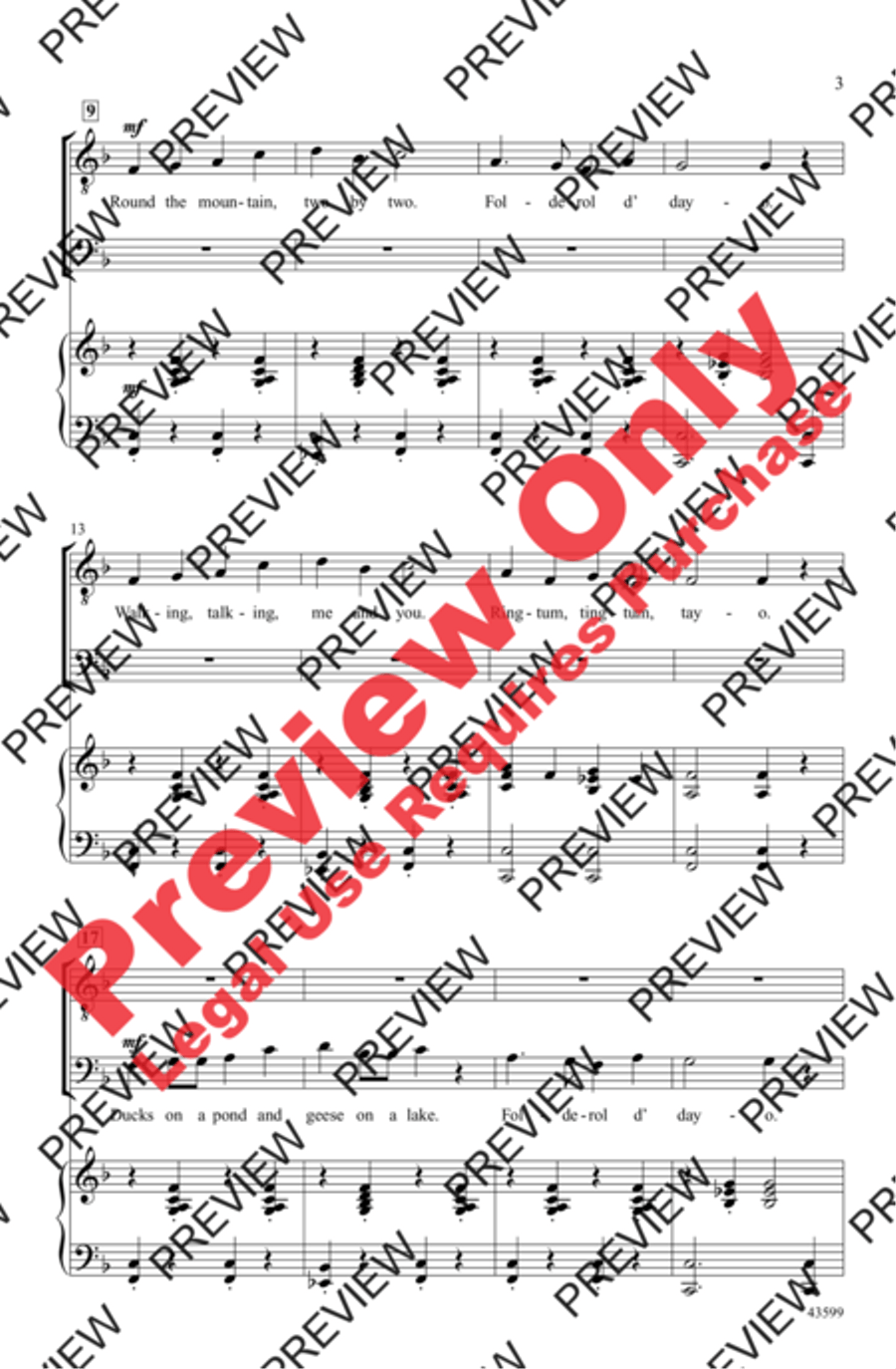 Pineywood Mountain Men's Choir scores gallery preview page 3