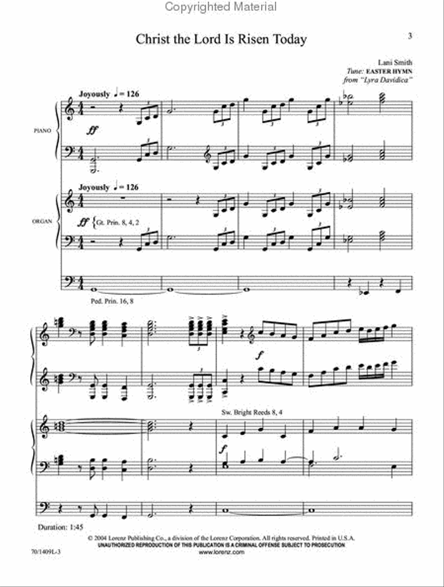 Christ Victorious! Organ scores gallery preview page 2