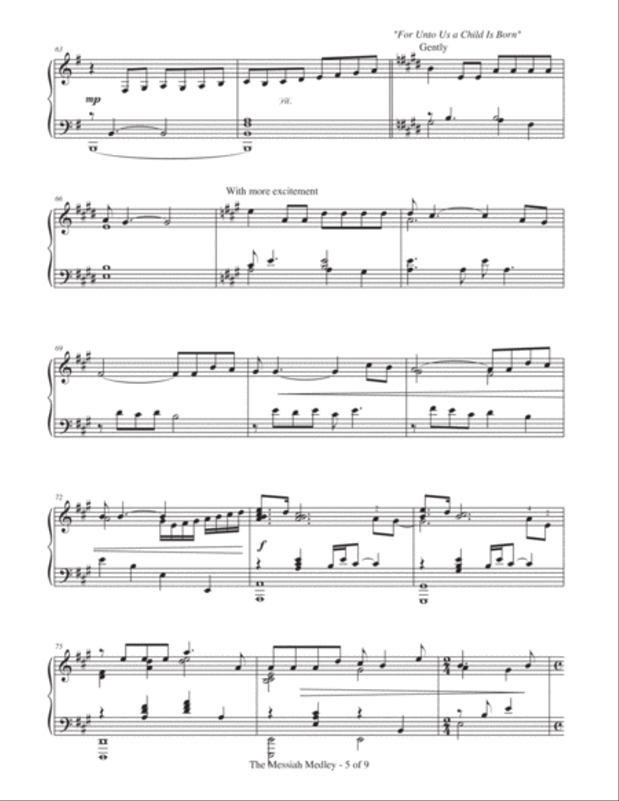 The Messiah Medley (based on songs from 
