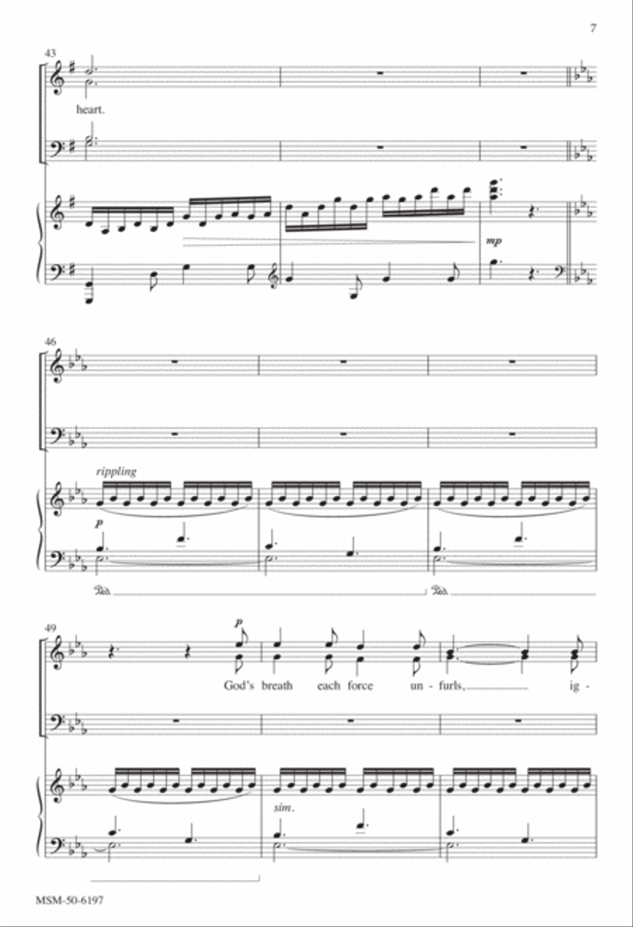 Let All Creation Dance 4-Part scores gallery preview page 6