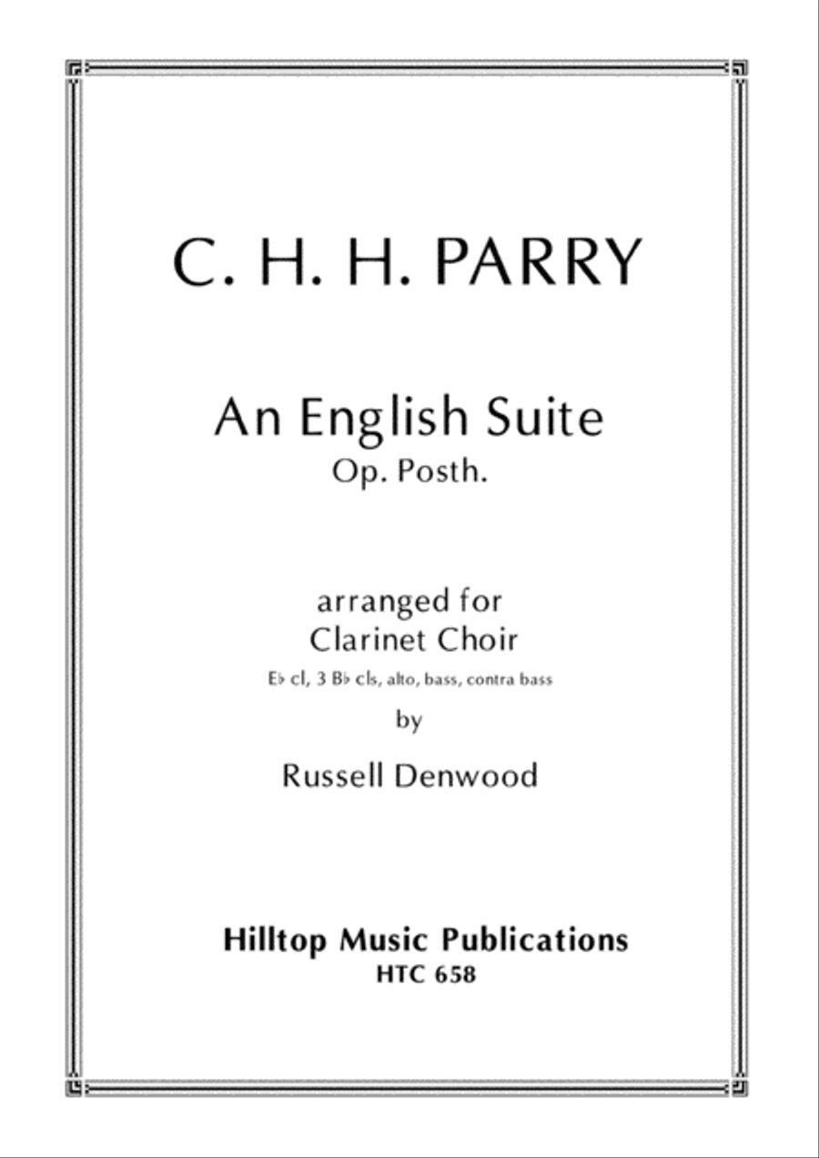 English Suite arr. clarinet choir Clarinet Choir scores gallery preview page 1
