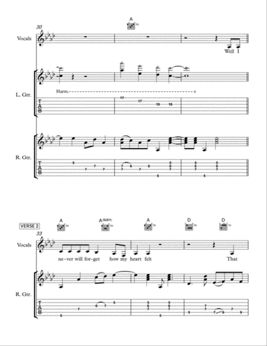 Angel of Destiny Electric Guitar scores gallery preview page 6