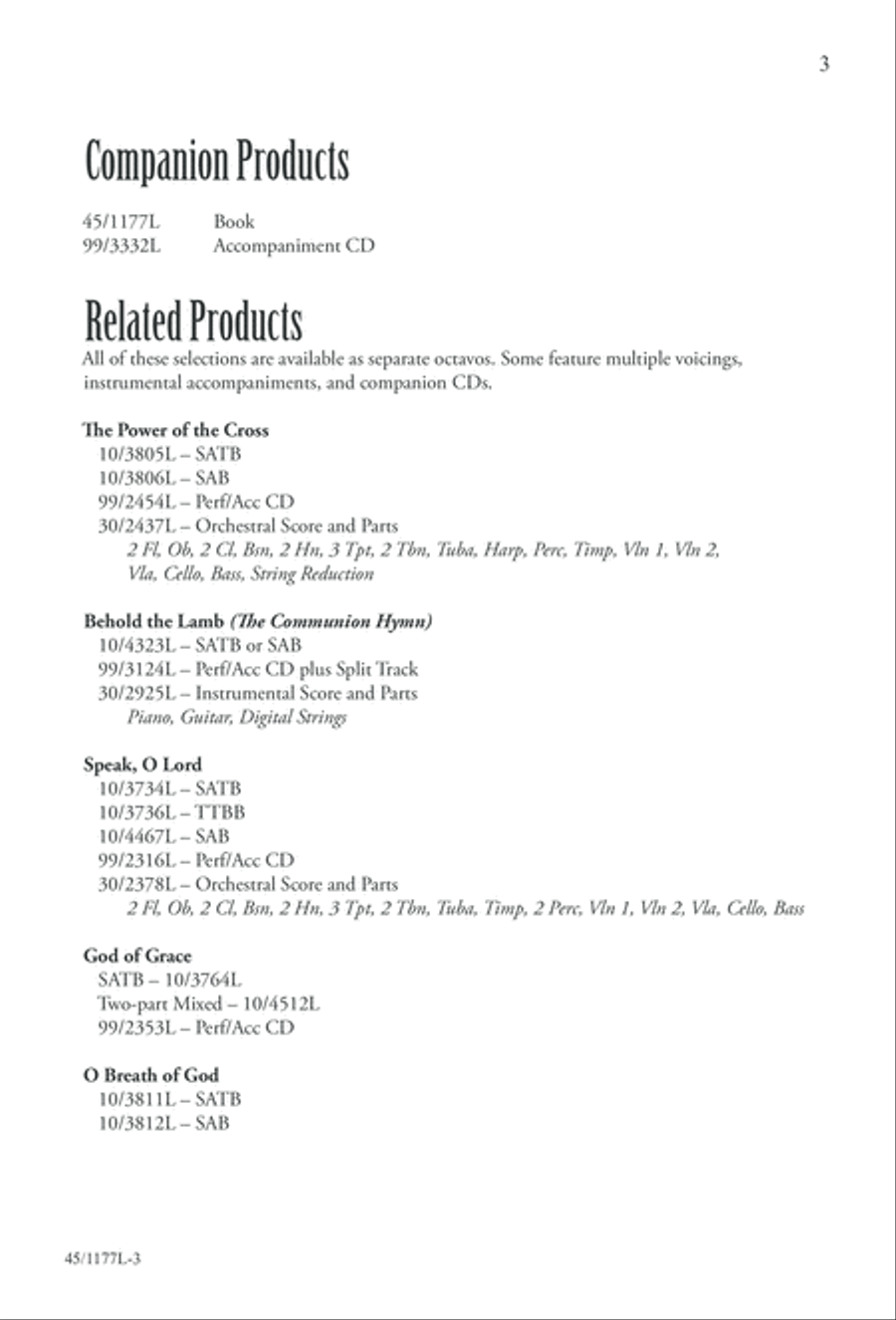 5 Getty Anthems for about 10 Singers 4-Part scores gallery preview page 4