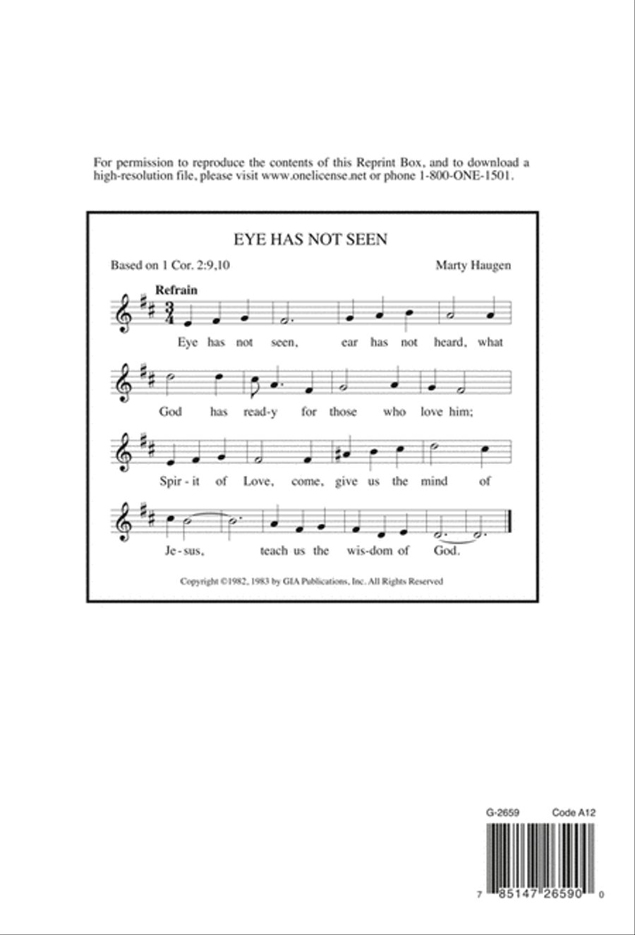 Eye Has Not Seen 4-Part scores gallery preview page 13